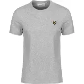 Lyle & Scott T-Shirt Herren Plain Light Grey Marl-S
