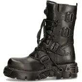New rock Schnürstiefel M-373-S18 Schwarz
