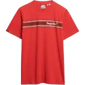 Superdry Venue Logo Stripe Relaxed Kurzarm-t-shirt