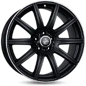 KESKIN KT16 Dynamic matt black lip polish 8.5x19 ET45 - LK5/112 ML66.6 Felge Alu