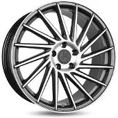 KESKIN KT17 Hurricane palladium front polish 8.5x19 ET45 - LK5/112 ML72.6 Felge Alu