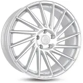 KESKIN KT17 Hurricane silver front polish 10x22 ET40 - LK5/120 ML74.1 Felge Alu