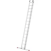 Hailo Anlegeleiter "S80 ProfiStep duo", Aluminium-Schiebeleiter 2-teilig 2x15 Sprossen