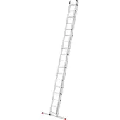 Hailo Anlegeleiter "S80 ProfiStep duo", Aluminium-Schiebeleiter 2-teilig 2x18 Sprossen