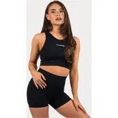 XXL Sportswear Pulse Crop Top - Black - S