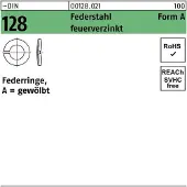 Reyher Federringe DIN 128 Federst. A 10 tZn (1000 Stück)