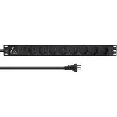Lanview LVR-2MDK-SPD-DK8, Standard, 1U, Horizontal, 8 AC-Ausgänge, Typ K, Typ K