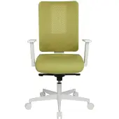 Topstar Bürostuhl Sitness Life 50, mit Armlehnen, 3D-Synchronmechanik, Muldensitz, Netzrücken, senfgrün/weiß