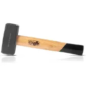 Stahlwerk Fäustel 1000g Plattenhammer aus Carbon-Stahl Holzstiel Vorschlaghammer