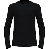 Odlo Unterhemd Bl Top Crew Neck L/S Fundamentals Active Herren Black-L