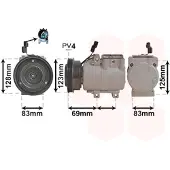 VAN WEZEL Kompressor, Klimaanlage 8200K198