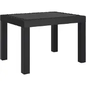 vidaXL Gartentisch Anthrazit 59x47x40 cm PP
