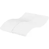 vidaXL Schaumstoffmatratze Weiß 120x210 cm Härtegrad H2 H3