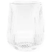 Mulex 8er Pack Wassergläser Gläser Trinkgläser Set geriffeltt 430ml transparent