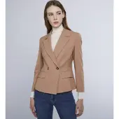 Marella für Damen. 2423046101200 Brauner Themenblazer (42), Lässig, Party, Klassisch, Polyester