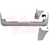 VAN WEZEL Heckstoßstange Stoßfänger Hinten passend für MERCEDES-BENZ VITO Tourer (W447) VITO Kasten (W447) VITO Mixto (W447)