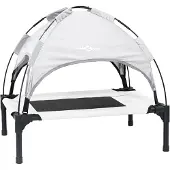 vidaXL Hundebett Silber Grau 62 x 48 x 61 cm Stahl