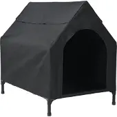 vidaXL Haustierhaus Schwarz 90 x 65 x 83 cm Stahl