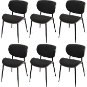 Mendler 6er-Set Esszimmerstuhl MCW-O45, Bugholz Stoff (370g/m²) MVG- natur, dunkelgrau
