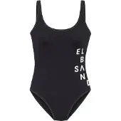 Elbsand Badeanzug "Deep" mit Logo in Kontrastfarbe