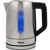 Tristar Haushaltsgeräte Tristar WK-1344, 1,7 l, 2200 W, Schwarz, Silber, Edelstahl, Wasserstandsanzeige, Überhitzungsschutz