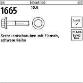 Reyher EN 1665 - Stahl 10.9 blank - M 8x30 - Sechskantschrauben mit Flansch, schwere Reihe