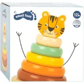 Small Foot Design stapelturm Tiger Safari Junior 14 cm Holz 7-teilig