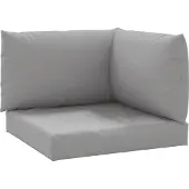 vidaXL Palettenkissen 3-Tlg Grau Oxford-Gewebe 361774