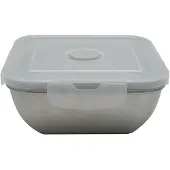 Fackelmann Move 600 ml Edelstahl-Lunchbox mit Stülpdeckel