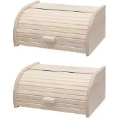 Fackelmann Set mit 2 Brotkästen aus Holz Boissellerie