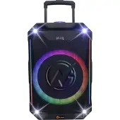 N-Gear THE FLASH 1540 | 15-Zoll-Bluetooth-Lautsprecher mit Lichtshow und Mikrofon