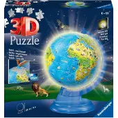 Ravensburger 3D Puzzle - Globus Weltkarte auf Deutsch 180 Teile Puzzle -11274