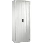 C+P Rollladenschrank Omnispace, 5 OH, abschließbar, B 800 x T 420 x H 1980 mm, Stahl/Kunststoff, verkehrsweiß