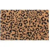Hanse Home Fußmatte "Mix Mats Kokos Leopard Look, Türmatte", rechteckig, 15 mm Höhe, Kokos, Schmutzfangmatte, Outdoor, Rutschfest, Innen, Kokosmatte, Flur