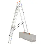 Krause Aluminium-Vielzweckleiter MONTO Tribilo mit Treppenfunktion 7,65 m