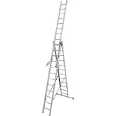 Krause Aluminium-Vielzweckleiter MONTO Tribilo mit Treppenfunktion 9,30 m