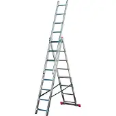 Krause Corda Mehrzweckleiter mit Treppenfunktion 3x8 Sprossen