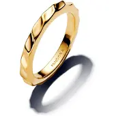 Pandora 163885C00 Damen-Bandring Wellig Goldfarben