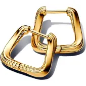 Pandora 263875C00 Damen-Ohrringe Gedrehtes Dreieck Goldfarben