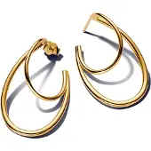 Pandora 263870C00 Damen-Ohrringe Creolen Goldfarben