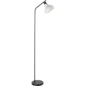 Eglo Stehleuchte Matlock, Stehlampe Industrial, Standleuchte aus Metall in Schwarz und Grau, Wohnzimmerlampe, Lampe Wohnzimmer mit E27 Fassung