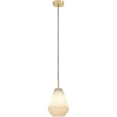 Eglo Hängelampe Caprarola, 1-flammige Pendelleuchte über Esstisch, Esszimmerlampe aus satiniertem Glas und Metall, Hängeleuchte, E27 Fassung, Ø 20 cm