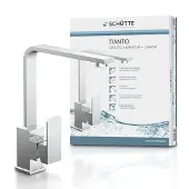 Schutte Spültischarmatur "Tianto" 360 schwenkbarer Wasserhahn, Mischbatterie, Chrom, Hochdruck
