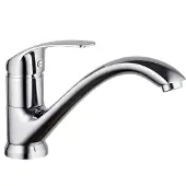 Eisl Spültischarmatur "Rimini" 360 schwenkbarer Wasserhahn, Mischbatterie, Spültischarmatur in Chrom