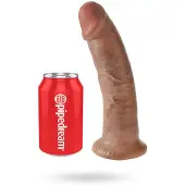 King Cock 9 - realistisch Dildo mit Saugnapf (23cm) - Dunkel Natur