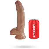 King Cock 23 cm Hodendildo - Braun