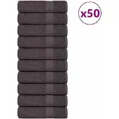 vidaXL Duschtücher 50 Stk. Anthrazit 70x140 cm 360 g/m² 100% Baumwolle