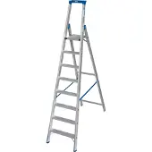 Krause Alu-Stufenstehleiter, ohne Rollen, 8 Stufen