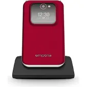 Emporia JOY, Klappgehäuse, 7,11 cm (2.8"), 2 MP, Bluetooth, 1300 mAh, Schwarz, Rot