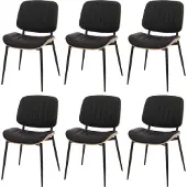 Mendler 6er-Set Esszimmerstuhl MCW-O44, Küchenstuhl Stuhl, Bugholz Kunstleder MVG natur, weiß